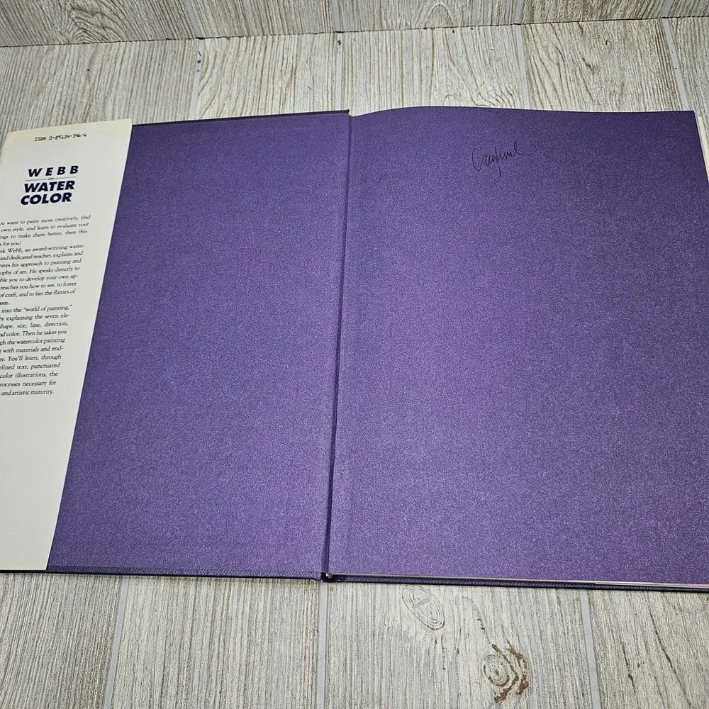 Webb on Watercolor Frank Webb‎ First Edition Hardcover 1990 Art Instruction Book